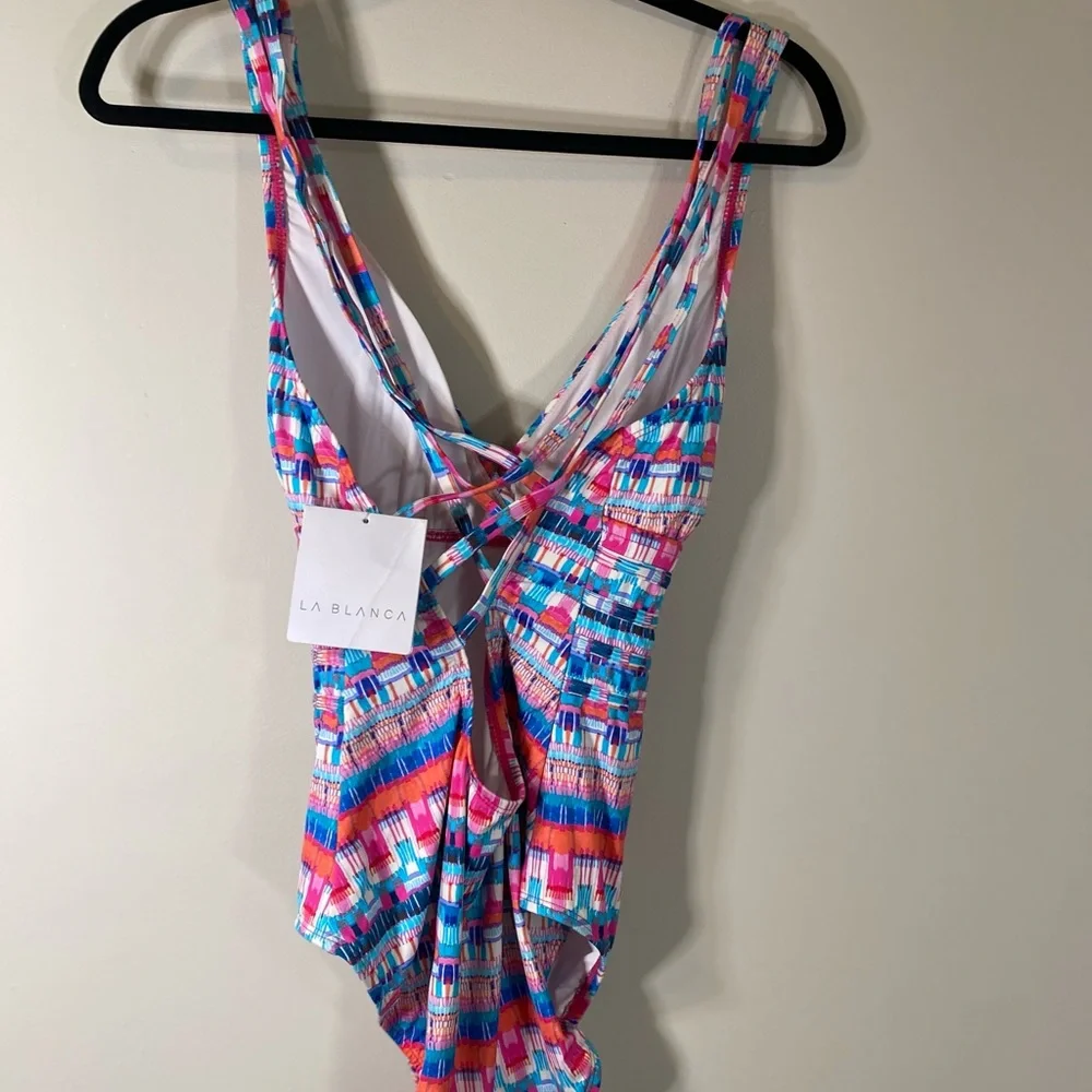 La Blanca multi color‎ one piece swimsuit